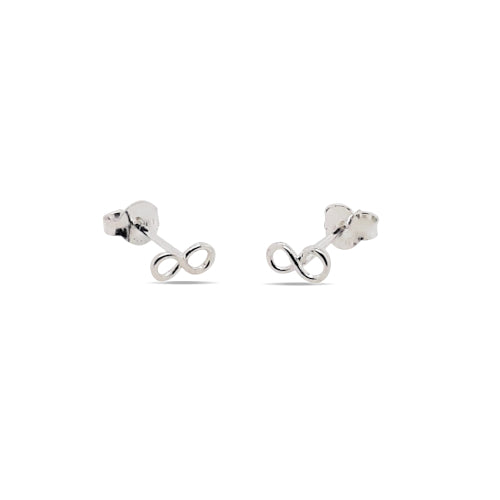 Sterling silver infinity earrings