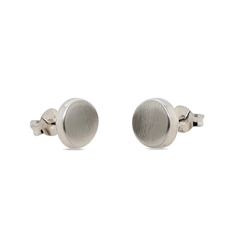 Sterling silver round studs