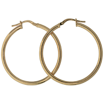 9ct large hoops