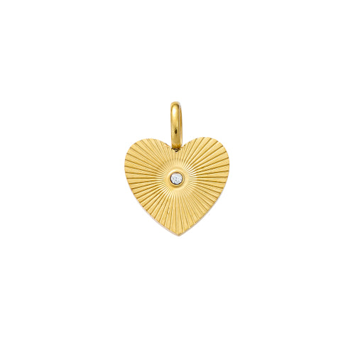 Radiant heart charm