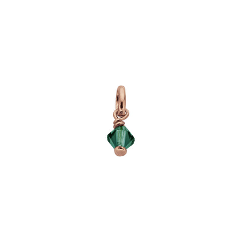 Emerald crystal charm