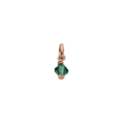 Emerald crystal charm