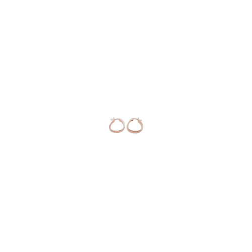 Rose gold plated hoops