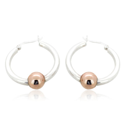 Sterling silver hoops