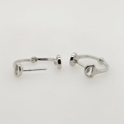Sterling silver huggie earrings