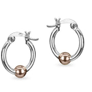 Sterling silver hoops