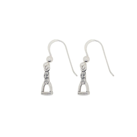 Sterling silver stirrup hooks