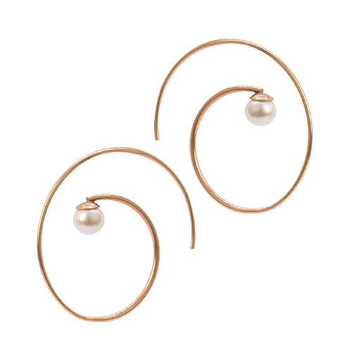 Sterling silver pearl earrings