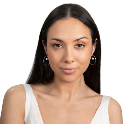 Sterling silver pearl earrings