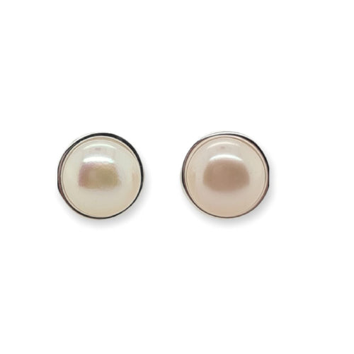 Sterling silver pearl earrings