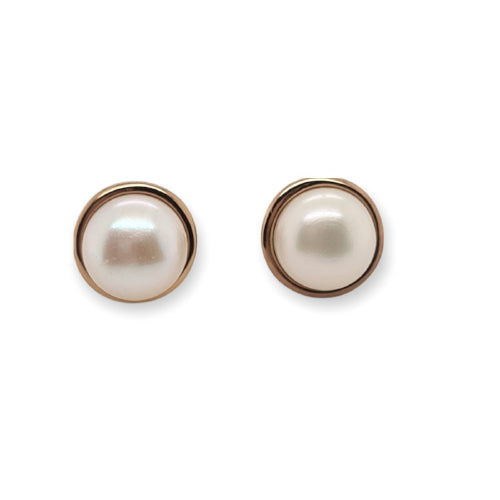 Mabe pearl earrings