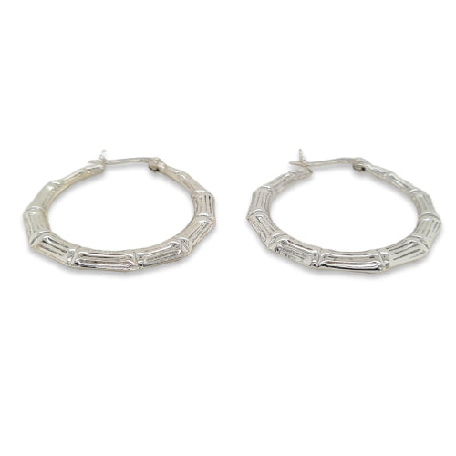 Sterling silver hoops