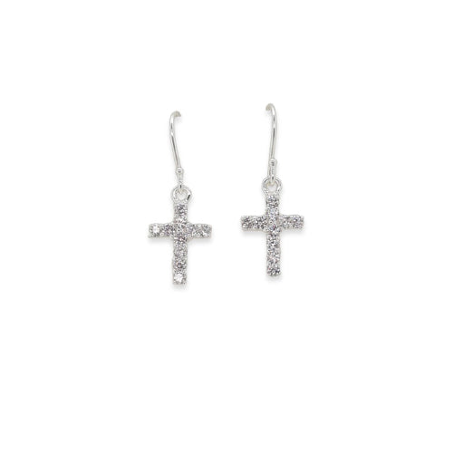 Cross Drop Earrings