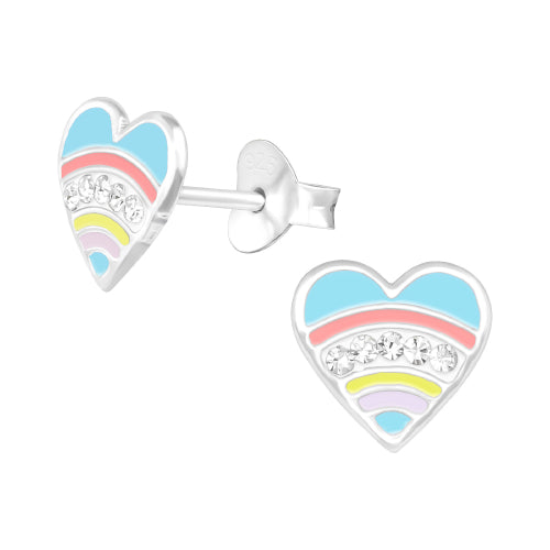 Sterling silver heart earrings