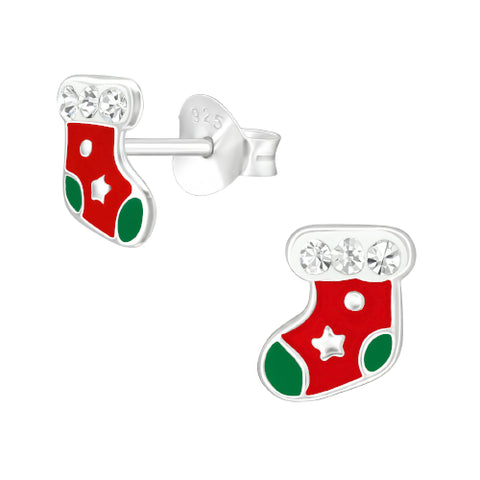 Sterling silver xmas earrings