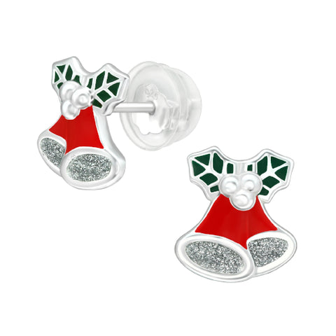 sterling silver xmas earrings