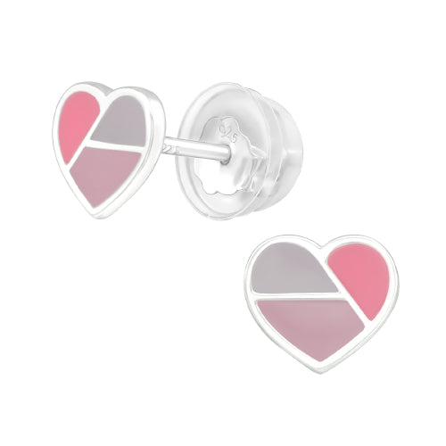 Sterling silver heart earrings