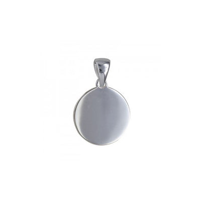 Sterling silver round disc