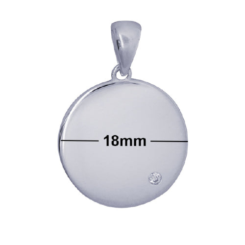 18mm Cz Round Engraving Shape