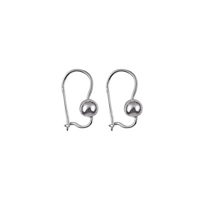 Sterling silver 6mm euroball earrings