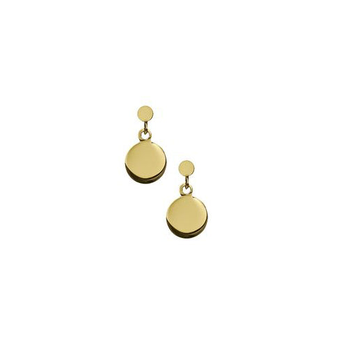 Drop disc earrings
