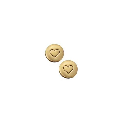 Disc heart studs