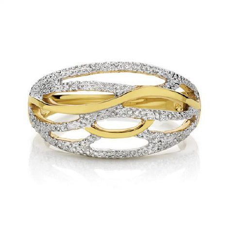 9ct gold dress ring