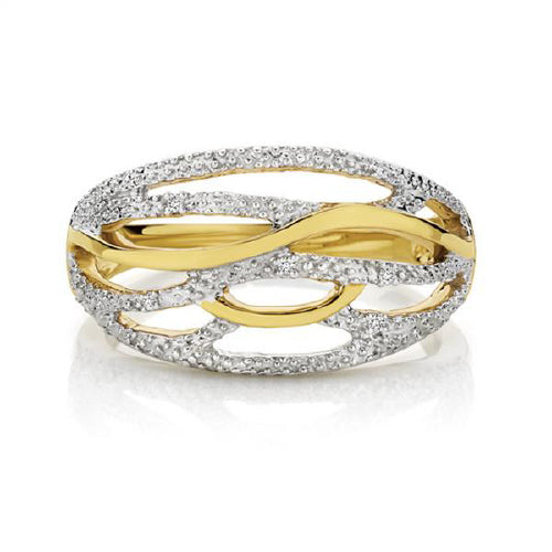 9ct gold dress ring