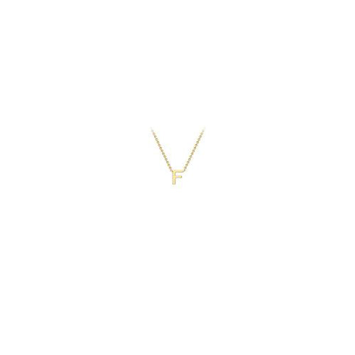 9ct gold inital necklace