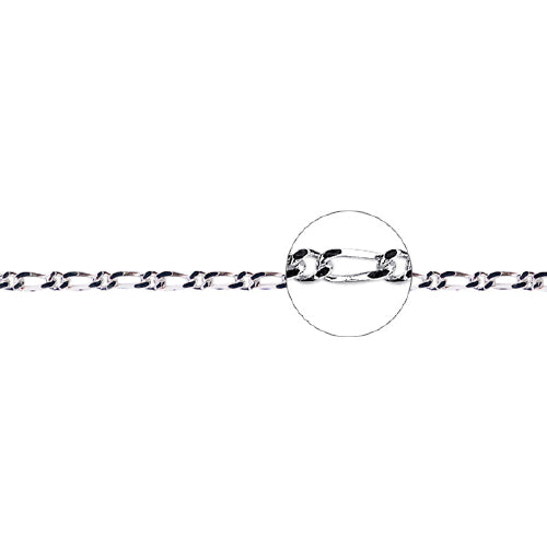 45cm 1-1 Figaro Chain