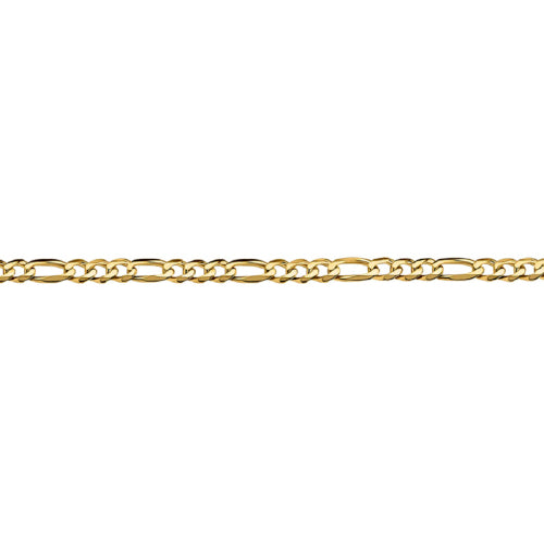 45cm Diamond Cut Figaro Chain