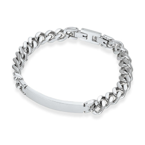 Gents 8mm Cuban Link ID Bracelet