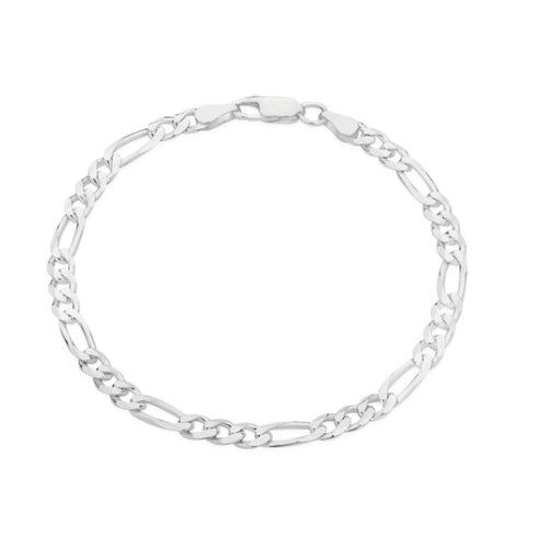 Diamond cut Figaro  bracelet