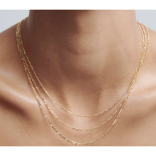 55cm 1-3 Figaro Chain