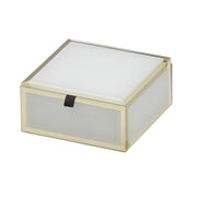 Small glass jewel box