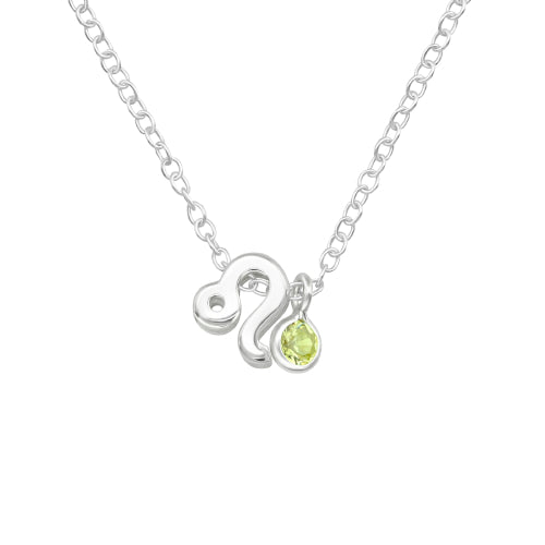Sterling silver August necklace