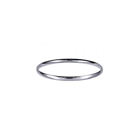 Sterling silver solid bangle