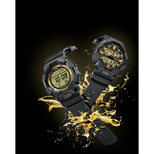 G Shock Digital black and gold