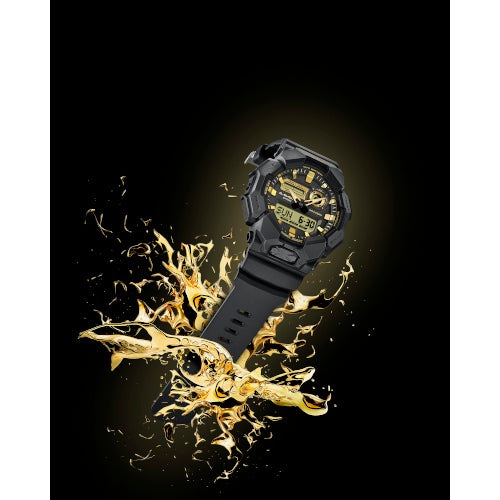 G Shock Digital black and gold