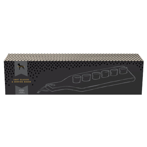 Gents Shot Glass & serving board
