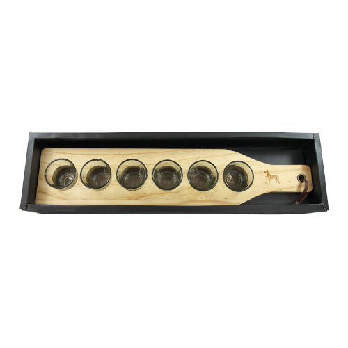 Gents Shot Glass & serving board