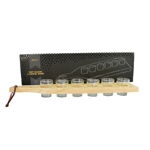 Gents Shot Glass & serving board
