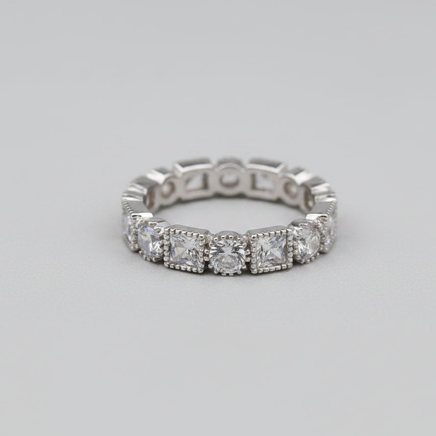 Sterling Silver Cz Ring