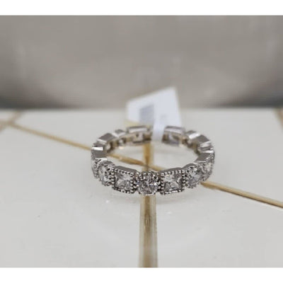 Sterling silver CZ ring