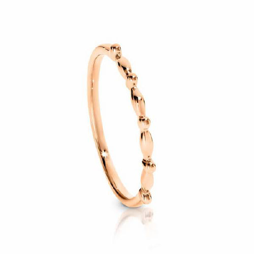 9ct rose gold stacker ring