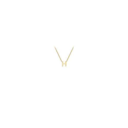 9ct gold inital necklace