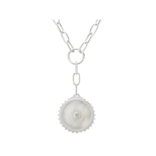 Halcyon Sheild Drop Necklace