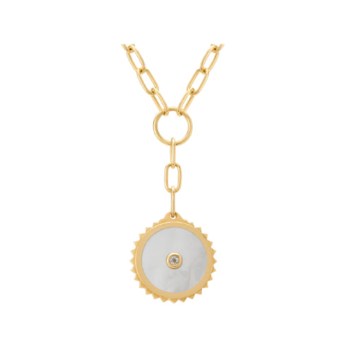Halcyon Sheild Drop Necklace