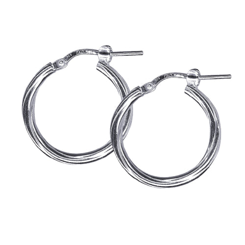 Italian Twist Hoop Earrings