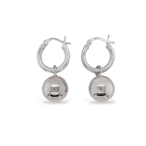 Sterling silver hoop earrings